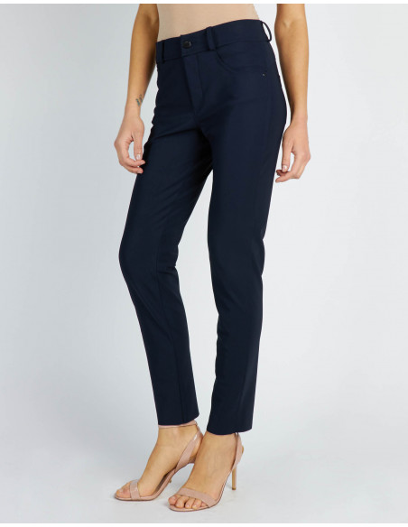 JEANS SKINNY VITA ALTA IN TESSUTO TECNICO