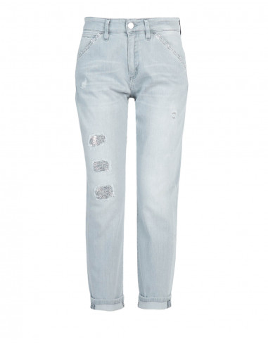 EMBROIDERED BOYFRIEND JEANS