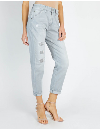 JEANS BOYFRIEND RICAMATO