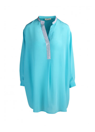CAMICIA OVER CON APPLICAZIONE