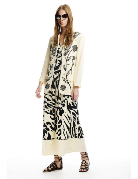 ROBE IMPRIMEE ANIMALIER / TIGRE