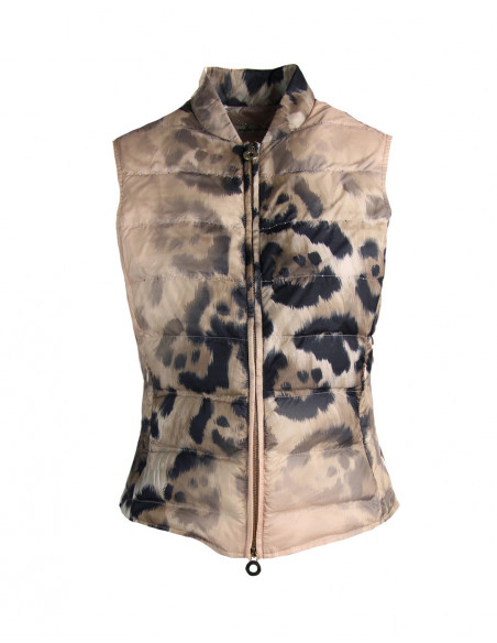 SHADED ANIMAL-PRINTED WAISTCOAT