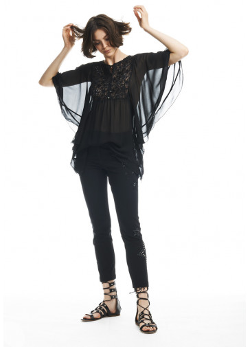 EMBROIDERED CAFTAN WITH STARS 2