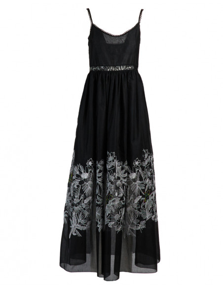EMBROIDERED LONG DRESS