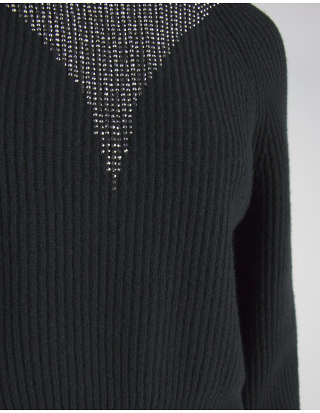 MAGLIA COSTA INGLESE CON APPLICAZIONI
