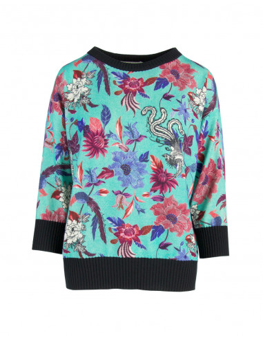 PULL MANCHES LONGUES AVEC FLEURS