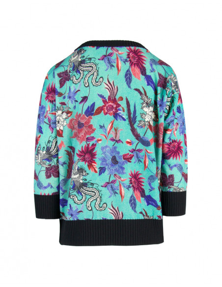 PULL MANCHES LONGUES AVEC FLEURS