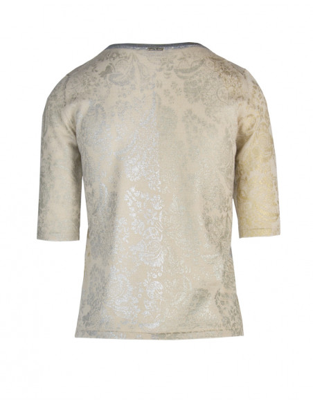 MAGLIA M/C LUREX ST BROCCATO LAMINATO