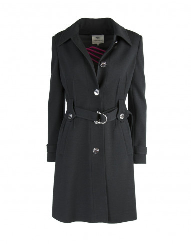 KNITTED TRENCH COAT IN MILANO STITCH