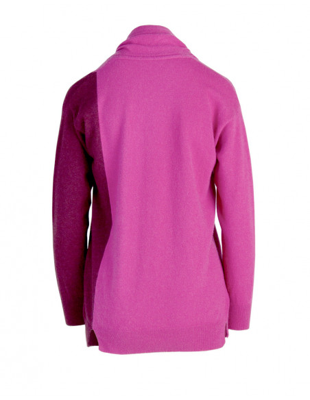 PULL COL EN V AVEC PETITE ECHARPE