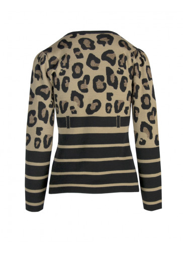 PULL ANIMALIER AVEC CEINTURE 2