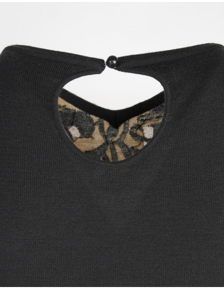 PULL AU RUBAN ANIMALIER