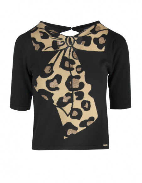 PULL AU RUBAN ANIMALIER
