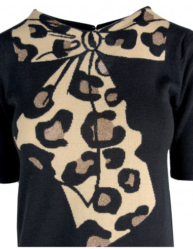 PULL AU RUBAN ANIMALIER
