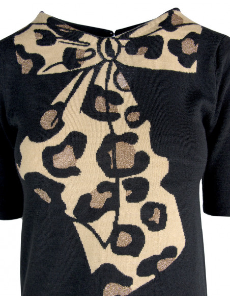 PULL AU RUBAN ANIMALIER