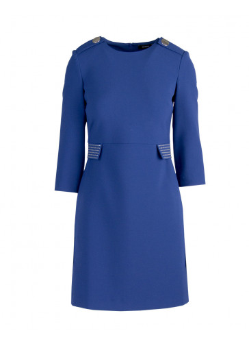 ROBE AVEC RABAT EN STRASS