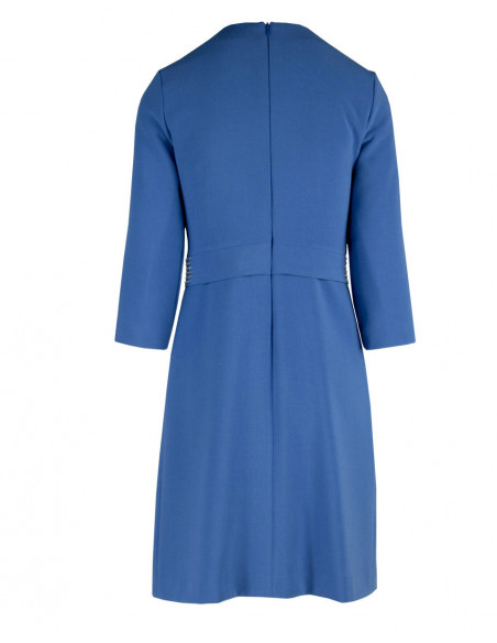 ROBE AVEC RABAT EN STRASS