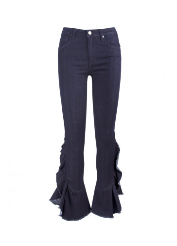 PANTALON AVEC ROUCHES SUR LE FOND