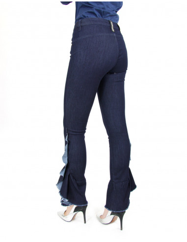 PANTALONE CON ROUCHES SUL FONDO