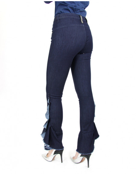 PANTALONE CON ROUCHES SUL FONDO