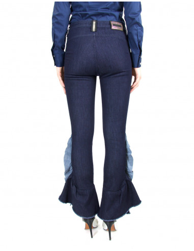 PANTALONE CON ROUCHES SUL FONDO