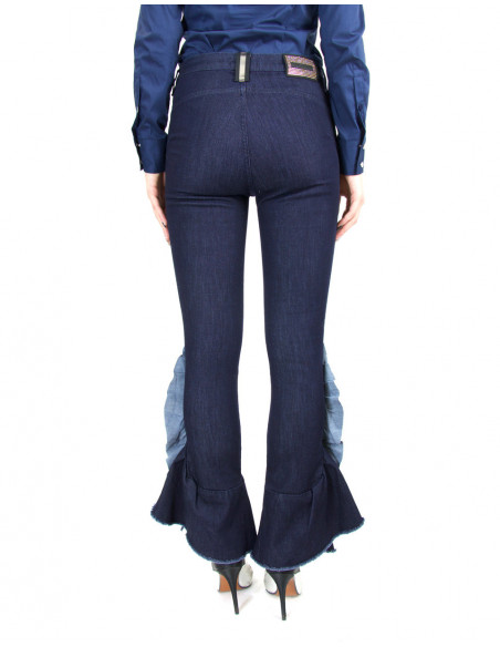PANTALONE CON ROUCHES SUL FONDO