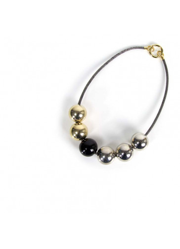 COLLANA GIRO SINGOLO-MIX GALVANIC-UNICA