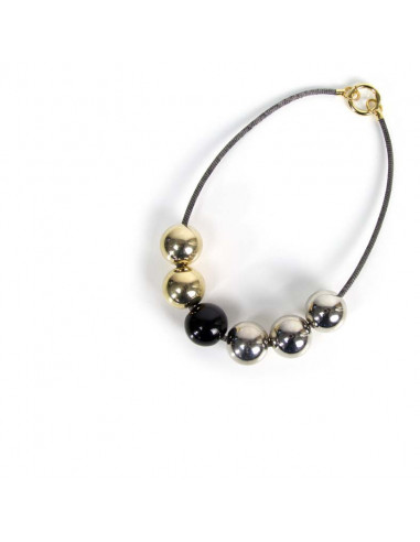 COLLANA GIRO SINGOLO-MIX GALVANIC-UNICA
