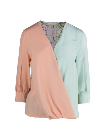 BLUSA INCROCIATA ST FIORI ROMANTICI