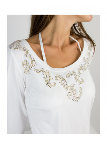 T-SHIRT SC. MADONNA M 3/4 T.U. CON VOLUTE 2