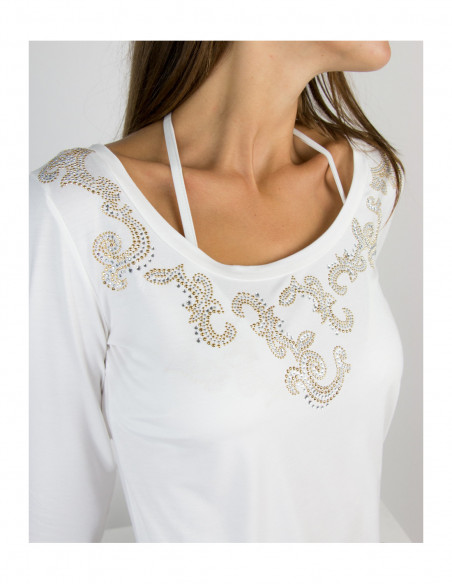 T-SHIRT SC. MADONNA M 3/4 T.U. CON VOLUTE