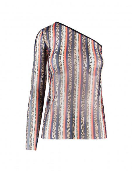 T-SHIRT MONO SPALLA ST. MACULATO/RIGHE