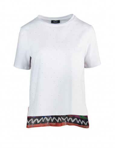 T-SHIRT C/FOULARD STAMPA GRAFFITI