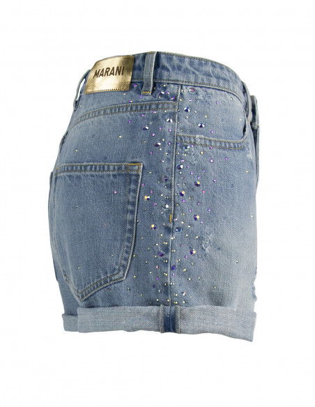 SHORTS CON STRASS