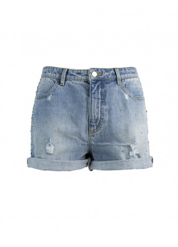 SHORTS CON STRASS