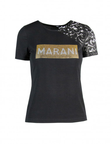 T-SHIRT MANICA PIZZO