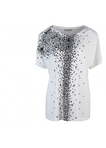 T-SHIRT ST LEOPARDO IN CAPO+APPL